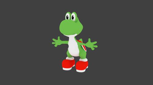 yoshi 3d low poly preview image